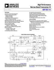 ADF7021-NBCPZ Datenblatt PDF