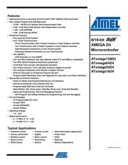 ATXMEGA32D4-AU Datenblatt PDF