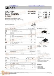 IXFH40N30Q datasheet.datasheet_page 1