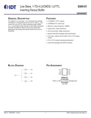ICS8304AM01 数据规格书 1