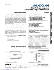 MAX291EPA+ Datenblatt PDF