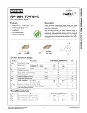 FDP18N50 datasheet.datasheet_page 1