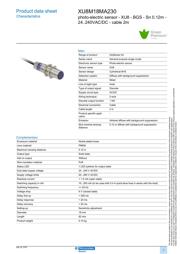 XU8M18MA230 数据规格书 1