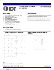 IDT74CBTLV3125Q datasheet.datasheet_page 1