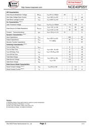 NCE40P05Y datasheet.datasheet_page 2