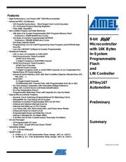 ATTINY167-A15XD 数据规格书 1