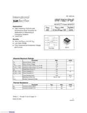 IRF7821TRPBF 数据手册