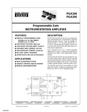 PGA205BU datasheet.datasheet_page 2