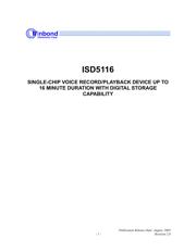 ISD5116PY datasheet.datasheet_page 1