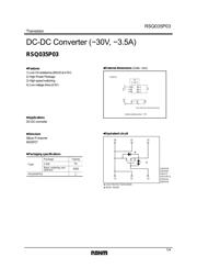 RSQ035P03 数据规格书 1