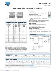 IHLP2525CZERR10M01 datasheet.datasheet_page 1