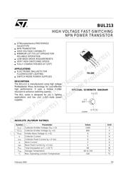 BUL213 datasheet.datasheet_page 1