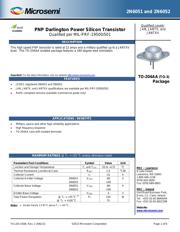 2N6052 Datenblatt PDF