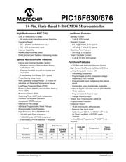 PIC16F630T-I/SL 数据规格书 3