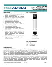 DS18S20-PAR+T&R 数据规格书 1