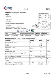 BSP88H6327XTSA1 datasheet.datasheet_page 1