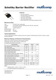 MUR1520 Datenblatt PDF