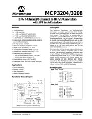 MCP3208-BI/SL Datenblatt PDF