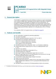 PCA8543AHL/A/518 数据规格书 1
