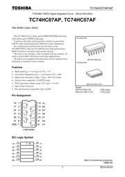 TC74HC07AF(F) datasheet.datasheet_page 1