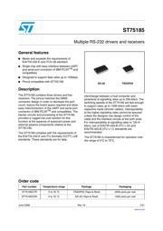 ST75185CPR Datenblatt PDF