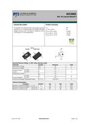 AO3402L Datenblatt PDF