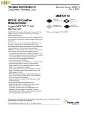 MCF52110CVM66 数据规格书 1