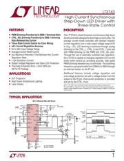 LT3474EFE Datenblatt PDF