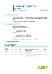 74AHCT04PW,118 datasheet.datasheet_page 1