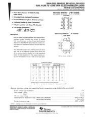 SN74LS253DG4 datasheet.datasheet_page 1