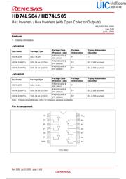 HD74LS05P datasheet.datasheet_page 1