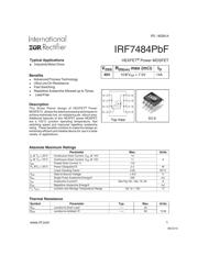 IRF7484PBF 数据规格书 1