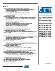 AT32UC3A0128-ALUT Datenblatt PDF