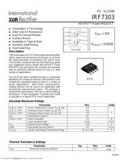 IRF7303 Datenblatt PDF