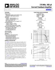 AD8005ARZ Datenblatt PDF