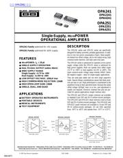 OPA2241 datasheet.datasheet_page 1