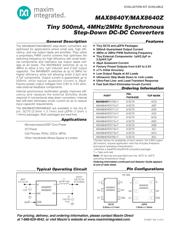 MAX8640ZELT18+T datasheet.datasheet_page 1