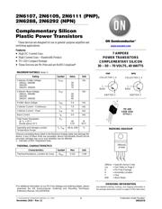 2N6109G Datenblatt PDF