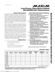 MAX483ESA+T Datenblatt PDF