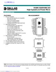 DS80C320 datasheet.datasheet_page 1