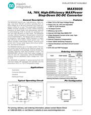 MAX5035DUSA+ Datenblatt PDF