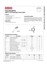 FGA15N120FTDTU Datenblatt PDF