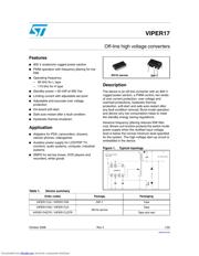 VIPER17_0810 datasheet.datasheet_page 1