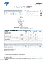 SI2301BDS-T1-GE3 数据规格书 1
