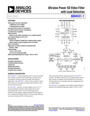 ADA4431-1YCPZ-R2 datasheet.datasheet_page 1