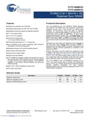 CY7C1480BV33-250BZXC datasheet.datasheet_page 1