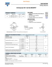 SI2318CDS-T1-GE3 数据规格书 1