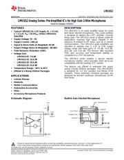 LMV1012UP-20/NOPB 数据规格书 1