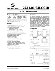 24LC01BT-I/SN Datenblatt PDF