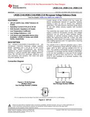 LM185BXH-2.5/NOPB 数据规格书 1